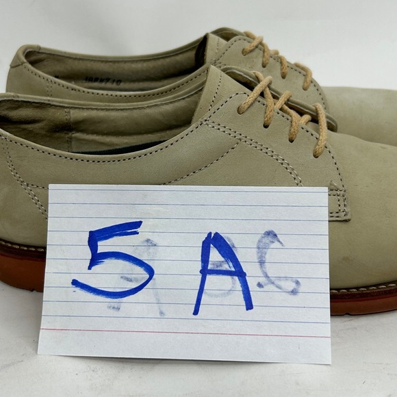 VTG ET Wright Lites Mens Tan Nubuck Leather Derby Shoes‎ Vibram Sole JR88710 9 N main image 10